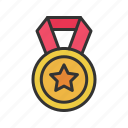 medal, awards, badge, gold, honor, achievement, reputation, star