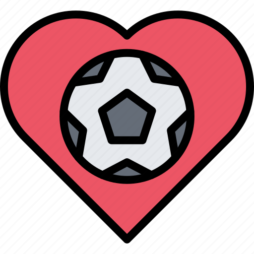 Ball, football, heart, love, player, soccer, sport icon - Download on Iconfinder