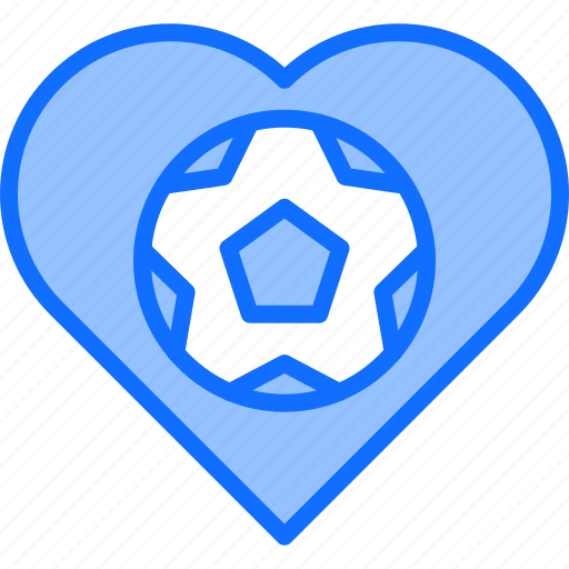 Ball, football, heart, love, player, soccer, sport icon - Download on Iconfinder