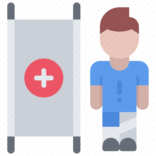 Football, injury, man, player, soccer, sport, stretcher icon - Download on Iconfinder