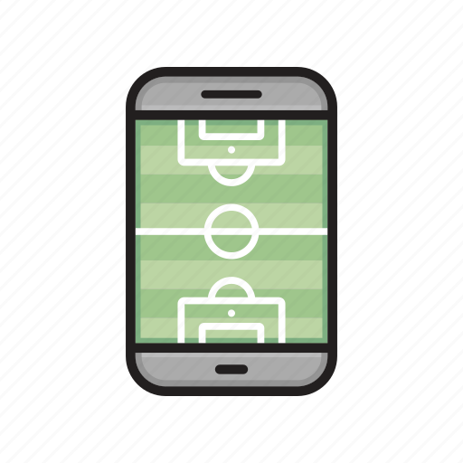 Mobile, field, smartphone, soccer, football icon - Download on Iconfinder
