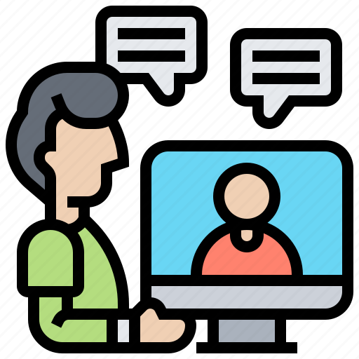 Communication, conference, connection, conversation, online icon - Download on Iconfinder