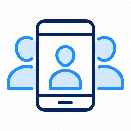 Friends, mobile, social icon - Download on Iconfinder