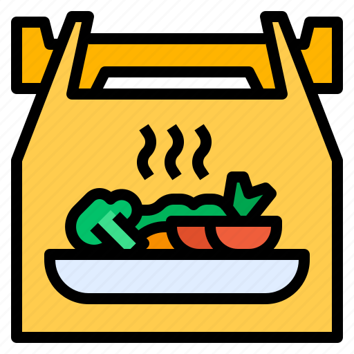 Away, container, food, stack, take icon - Download on Iconfinder