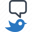 bird, social media, tweet