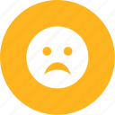 emoji, expression, face, frown, sad, upset