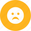 emoji, expression, face, frown, sad, upset 