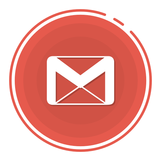 Gmail circle icon, gmail icon, gradient icon, social media icon icon - Free download