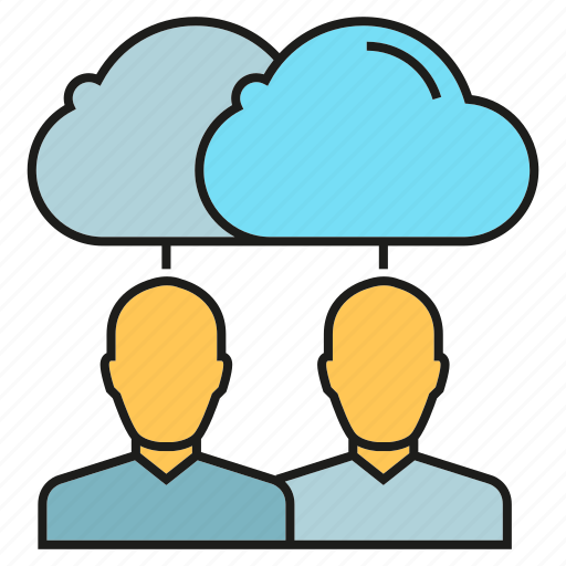 Cloud, cloud computing, collaboration, people, sync icon - Download on Iconfinder