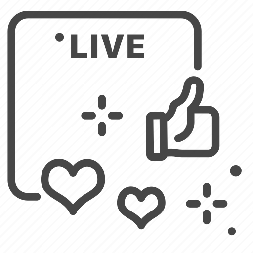 Broadcast, like, live, love, media, social icon - Download on Iconfinder