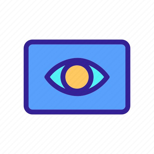 Contour, element, eye, media, social icon - Download on Iconfinder