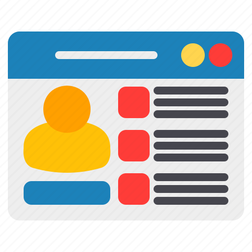 Page, profile, user, interface, account, avatar, ui icon - Download on Iconfinder