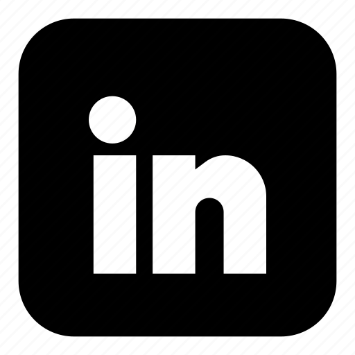 Glyph, linkedin, logo, logotype, sns, brand, portfolio icon - Download on Iconfinder