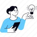 startup, idea, tips, mobile, smartphone, social media, light bulb 