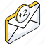 incoming mail, new mail, new message, inbox, unread mail 