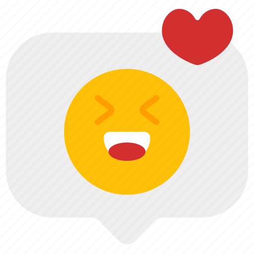 Happy, bubble, fun, social, media, network icon - Download on Iconfinder