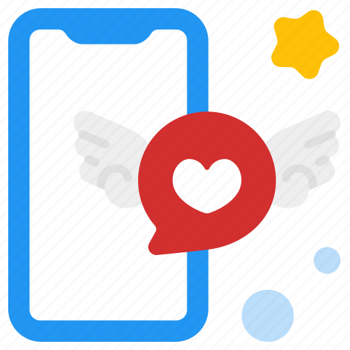 Mobile, phone, heart, love, social, media, network icon - Download on Iconfinder