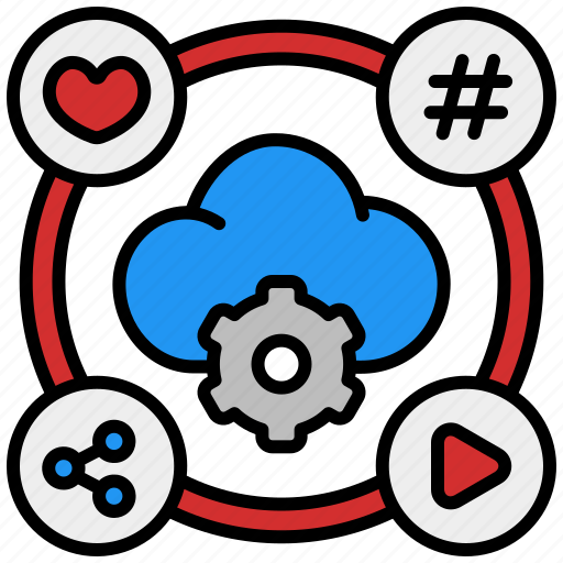 Cloud, marketing, connection, social, media, network icon - Download on Iconfinder