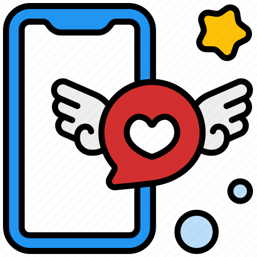Mobile, phone, heart, love, social, media, network icon - Download on Iconfinder