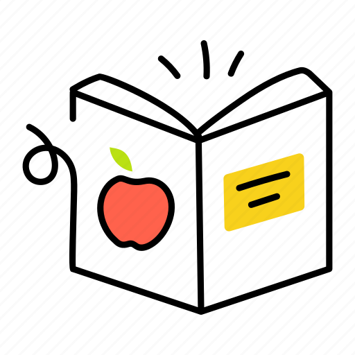 Healthy knowledge, healthy learning, healthy education, open book, nutrition study icon - Download on Iconfinder