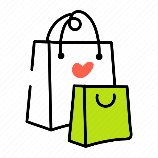 Shopping totes, shopping bags, gift bags, handbags, carryall icon - Download on Iconfinder