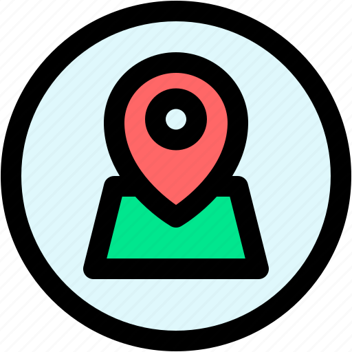 Location, pin, placeholder, map, live, direction icon - Download on Iconfinder
