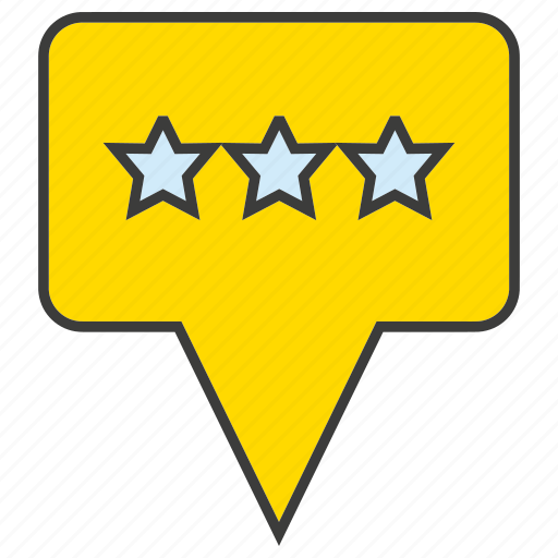 Bubble speech, rating, star icon - Download on Iconfinder