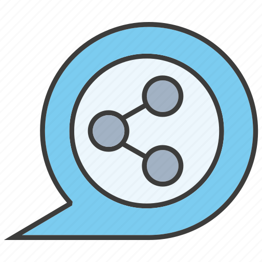 Bubble, connect, share icon - Download on Iconfinder