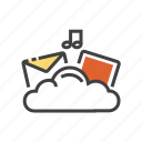 cloud, storage, computing, database, server, upload