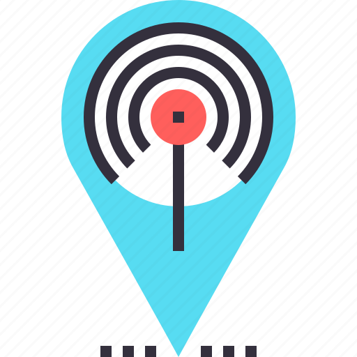 Hotspot, internet, location, map, marker, pointer, wifi icon - Download on Iconfinder