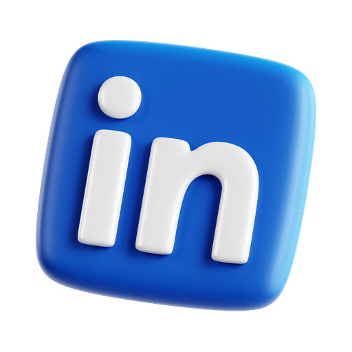 Linkedin, professional networking, social media, 3d icon, 3d illustration, 3d render icon - Free download