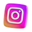 instagram, visual storytelling, social media, 3d icon, 3d illustration, 3d render 