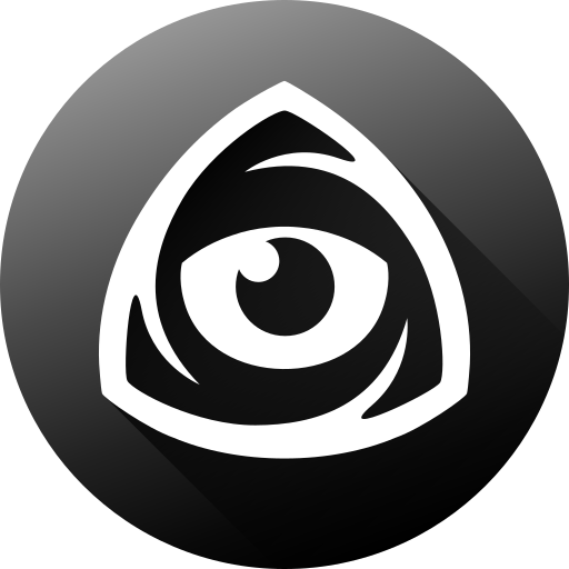 Eye, icon market, iconfinder, iconfinder icon, iconfinder logo, internet, long shadow icon - Free download