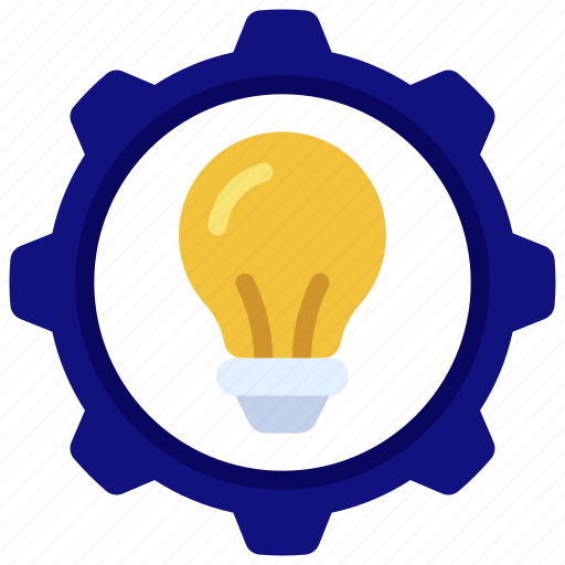 Idea, management, ideas, innovation, gear icon - Download on Iconfinder