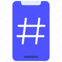 mobile, hashtag, hashtagging, tags, keywords