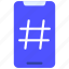 mobile, hashtag, hashtagging, tags, keywords 