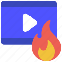 trending, video, fire, flame, trend
