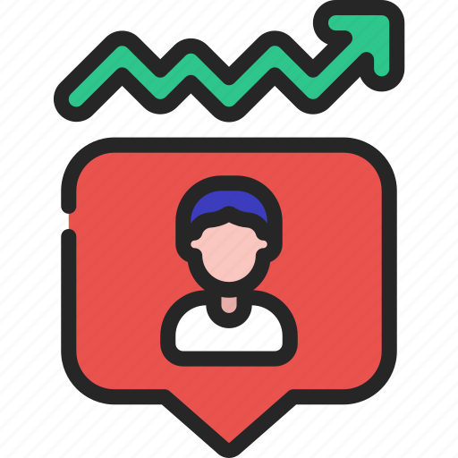 Increase, followers, increasing, follower, improve icon - Download on Iconfinder
