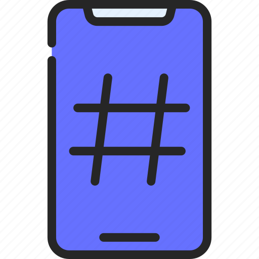 Mobile, hashtag, hashtagging, tags, keywords icon - Download on Iconfinder