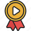 video, award, streamer, trophy 