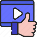 video, likes, liked, feedback, engagement