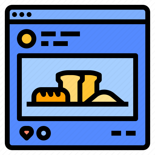 Application, bakery, media, posting, social, website icon - Download on Iconfinder
