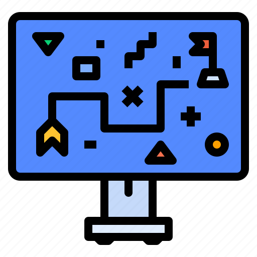 Monitor, plan, planning, puzzle, strategy icon - Download on Iconfinder