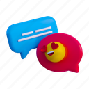 .png, love chat emoji, love chat, chat emoji, chatting emoji, emoticon, smile, character, chatting 