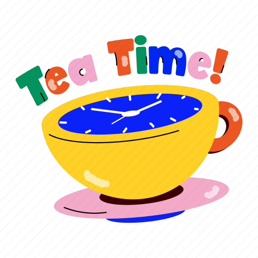 Teacup, tea time, tea, drink, beverage sticker - Download on Iconfinder
