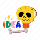 skull, idea, bone, cranium, skullcap