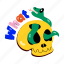 snake skull, what, cranium, skullcap, typography 