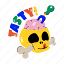 skull, brain, tasty, cranium, skullcap