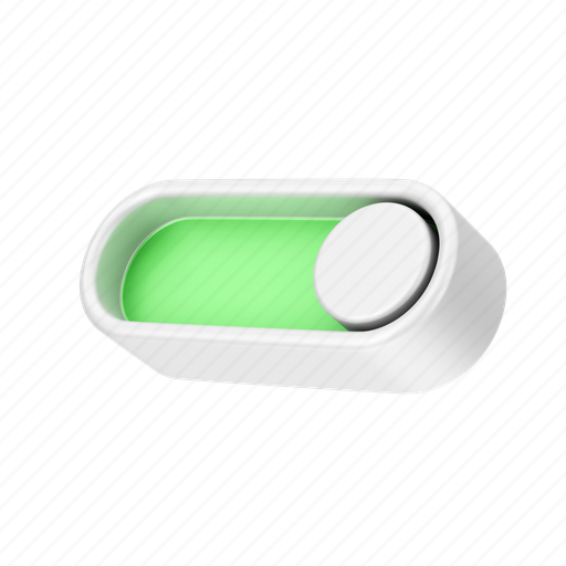 Toggle, slide, off, switch, menu, on, power 3D illustration - Download on Iconfinder