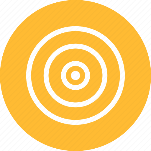 Aim, bullseye, efficiency, goal, marketing, objective, yellow icon - Download on Iconfinder